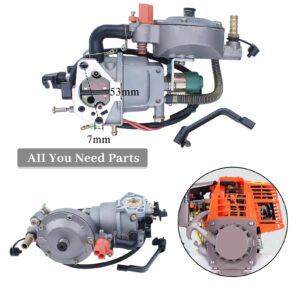 Dual Fuel Generator Carburetor For HON GX390 GX340 188F 5KW-8KW LPG NG Petrol