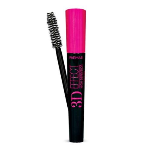 FARMASi 3D Effect High Definition Mascara, Volumizing, Lengthening, Lifting, Curling, Multiplying, No Smudging, Lasting All Day Eye Makeup 0.33 fl. Oz / 10 ml