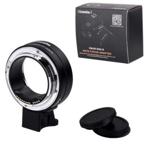 Commlite CM-EF-EOS R Lens Adapter, Electronic Auto-Focus EF to R Mount Adapter for Canon EF/EF-S Lens to EOS R, EOS RP, EOS R6, EOS R5 Series Mirrorless Cameras