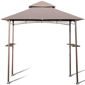 enjoyshop 8' x 5' outdoor barbecue grill gazebo canopy tent bbq shelter perfect beautiful classic elegant useful