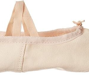 Danzcue Ballet Slipper Women's Canvas Split Sole Ballet Shoes, Ballet Pink, 9 M