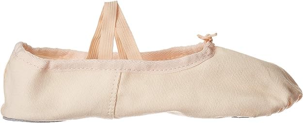 Danzcue Ballet Slipper Women's Canvas Split Sole Ballet Shoes, Ballet Pink, 9 M