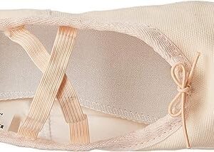 Danzcue Ballet Slipper Women's Canvas Split Sole Ballet Shoes, Ballet Pink, 9 M