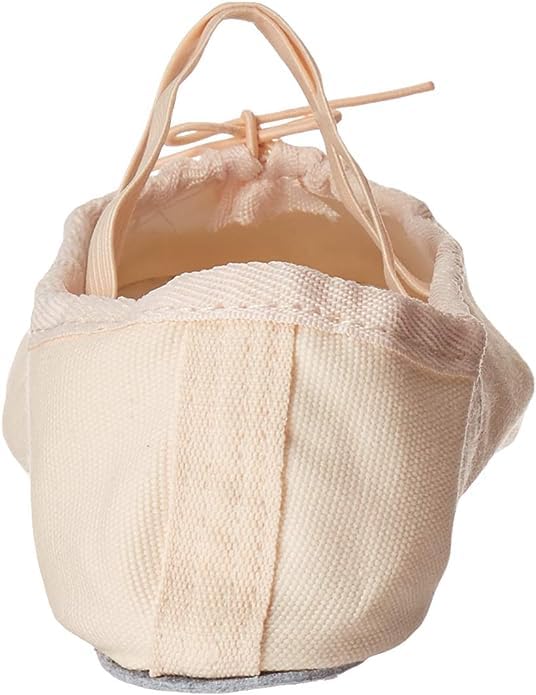 Danzcue Ballet Slipper Women's Canvas Split Sole Ballet Shoes, Ballet Pink, 9 M