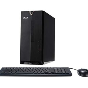 Acer Aspire TC-885-ACCFLi5O Desktop, 8th Gen Intel Core i5-8400, 8GB DDR4 + 16GB Optane Memory, 2TB HDD, 8X DVD, 802.11ac WiFi, Windows 10 Home