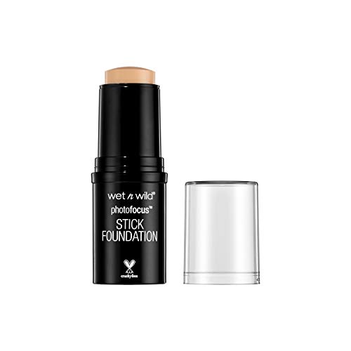 wet n wild Photo Focus Matte Foundation Stick Makeup, Soft Beige | Vegan & Cruelty-Free