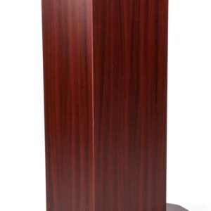 Displays2go Affordable Wooden Podium – Mahogany (OLILCTOPBSM)