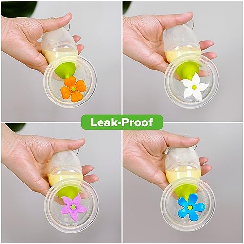 haakaa Flower Stopper Breastpump Stopper Manual Breast Pump Silicone Flower Stopper 100% Food Grade Silicone BPA PVC and Phthalate Free 1 pc, White