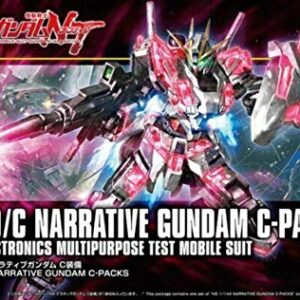 Bandai Hobby HGUC #222 Narrative Gundam C Pack Gundam NT 1/144, White/Red, Model:BAS5056760