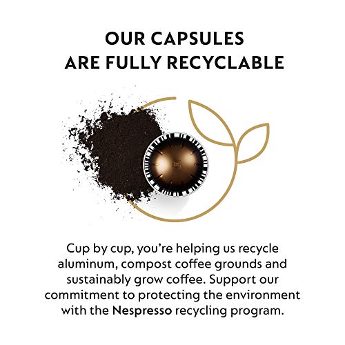 Nespresso Capsules VertuoLine, Double Espresso Chiaro, Medium Roast Coffee, 10 Count (Pack of 3) Coffee Pods, Brews 2.7 Ounce (VERTUOLINE ONLY)