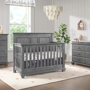 Oxford Baby Universal Changing Topper for Kenilworth/Willowbrook 6 Dr Dresser, Graphite Gray