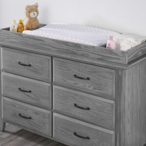 Oxford Baby Universal Changing Topper for Kenilworth/Willowbrook 6 Dr Dresser, Graphite Gray