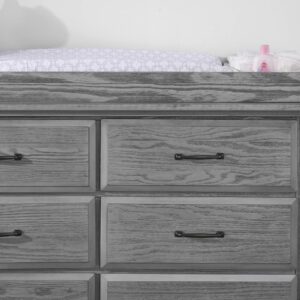 Oxford Baby Universal Changing Topper for Kenilworth/Willowbrook 6 Dr Dresser, Graphite Gray