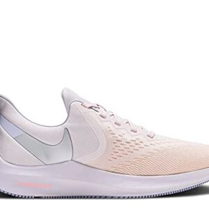 Nike Womens Zoom Winflo 6 Running Trainers CK4475 Sneakers Shoes (UK 5 US 7.5 EU 38.5, Pale Pink Metallic Silver 600)