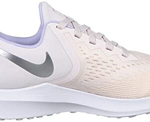 Nike Womens Zoom Winflo 6 Running Trainers CK4475 Sneakers Shoes (UK 5 US 7.5 EU 38.5, Pale Pink Metallic Silver 600)