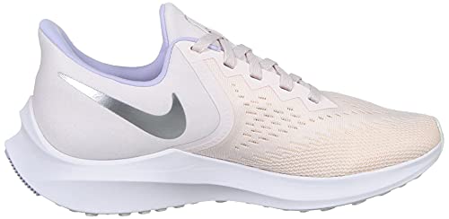 Nike Womens Zoom Winflo 6 Running Trainers CK4475 Sneakers Shoes (UK 5 US 7.5 EU 38.5, Pale Pink Metallic Silver 600)