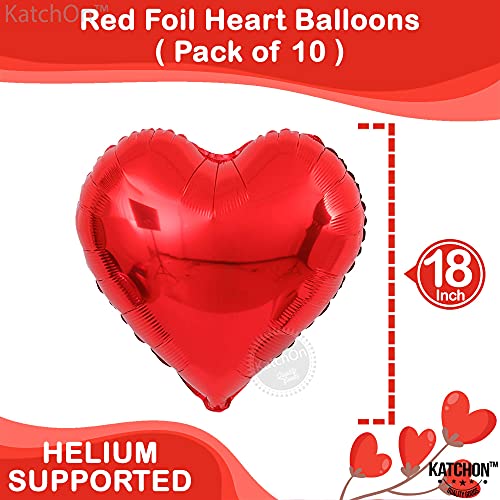 KatchOn, I Love You Balloons Set - Pack of 20 | Red Love Balloon, Romantic Decorations Special Night, Red Heart Balloons | Valentine Balloons for Valentines Day Decor, I Love You Balloons For Him