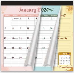 fridge calendar 2024 2025 by strivezen, magnetic, monthly 10x10 inch, academic, refrigerator, desktop, gift, teacher family busy mom office, january 2024- december 2025