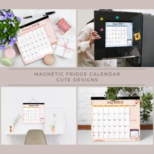 Fridge Calendar 2024 2025 by StriveZen, Magnetic, Monthly 10x10 Inch, Academic, Refrigerator, Desktop, Gift, Teacher Family Busy Mom Office, January 2024- December 2025