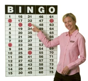 s&s worldwide giant bingo masterboard poster (41" h x 30.5" w) and static cling chips set