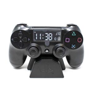 paladone playstation controller digital alarm clock - officially licensed playstation gamer gifts and room decor