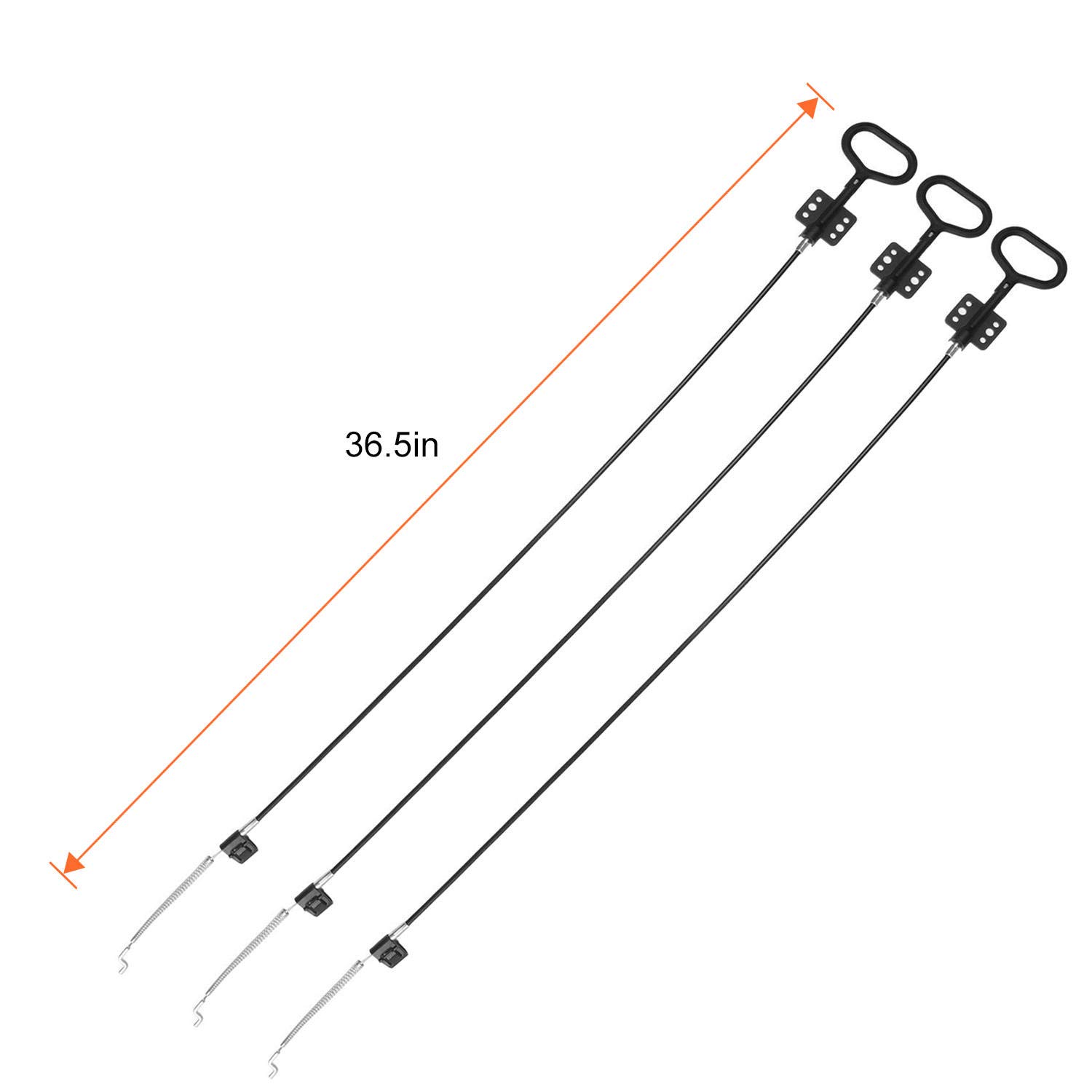 STARVAST Sofa Recliner Cables, 3 Pcs D-Ring Recliner Release Cables Couch Recliner Replacement Part Pull Handle Cable, Hook Exposed Cable Length (4.75") Total Length 36.5 Inch