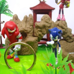 Sonic the Hedgehog Deluxe Cake Topper Set with Sonic and Friends (Unique Design)