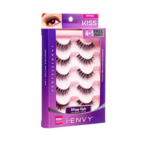 iEnvy by Kiss So Wispy 03 Strip Eyelashes 5 Pair Value Pack #KPEM60 Natural Wispies Style