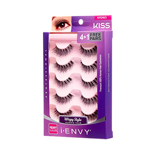 iEnvy by Kiss So Wispy 03 Strip Eyelashes 5 Pair Value Pack #KPEM60 Natural Wispies Style