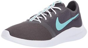 nike women's viale tech racer sneaker, thunder grey/aurora green-white, 6 regular us