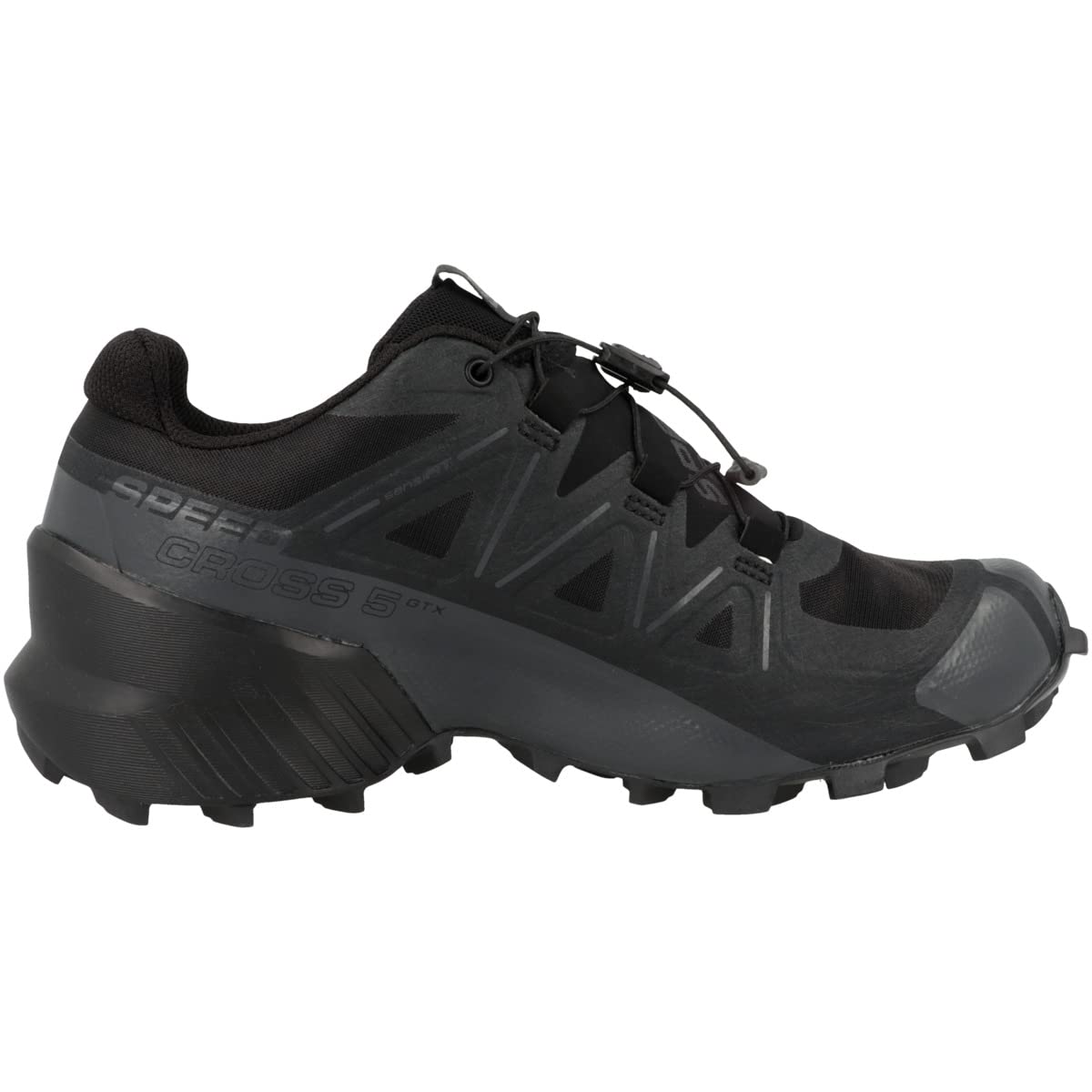 Salomon Speedcross 5 Gore-tex Trail Running Shoes for Women, Black/Black/Phantom, 9