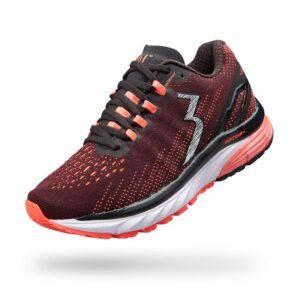 361 women's strata 3 running shoe (9 m, black/hazard)