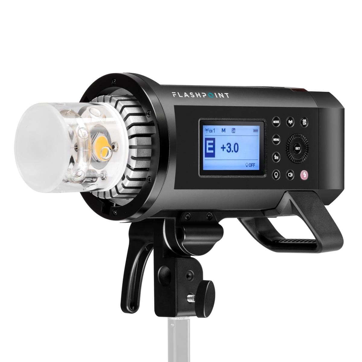 Flashpoint XPLOR 600 PRO Li-ion Battery-Powered HSS Strobe Light with Built-in R2 2.4GHz, Bowens Mount 600w Wireless Monolight with 360 Full-Power Flashes for Outdoor Strobe Light Photography