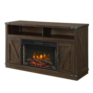 muskoka 370-05-200 electric fireplace, rustic brown