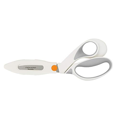 Fiskars Crafts PowerCut Softgrip Shears (9, White/Grey