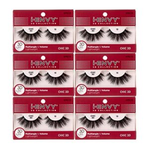 i-envy 3d glam collection multi-angle & volume (6 pack, kpei13)