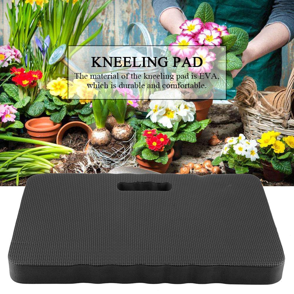 TOPINCN Kneeling Pad EVA Durable Portable Waterproof Comfortable Garage Garden Kneeler Mat Kneel Cushion Knee Protection(Black)