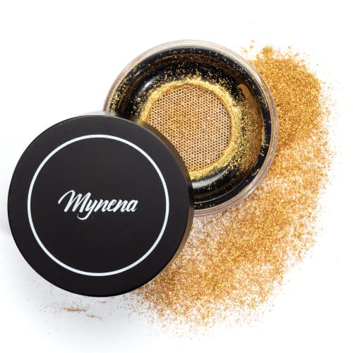 Mynena Yellow Gold Makeup Highlighter Pigment Powder | Vegan Paraben-Free Cruelty-Free