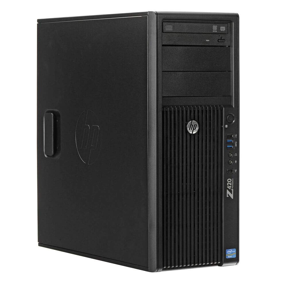 HP Z420 Workstation E5-2660 Eight Core 2.2Ghz 64GB 500GB Dual DVI Win 10 (Renewed)