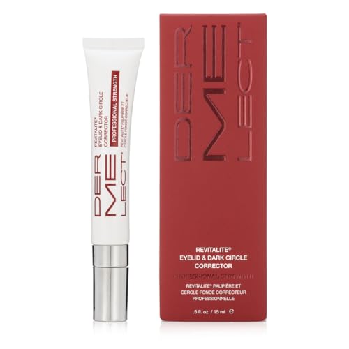 Dermelect Revitalite Professional Eyelid & Dark Circle Corrector for Eyes - Anti Aging Cream with Peptides Brightening & Tightening Treatment for Dark Circles, Puffiness, Droopy Eyelids, Wrinkles