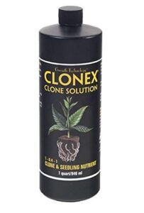 hydrodynamics clonex clone solution - clone & seedling nutrient formulated with micro nutrients & root enhancing agents for plant growth, 1 quart