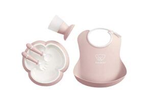 babybjörn baby dinner set, 5 pcs, powder pink