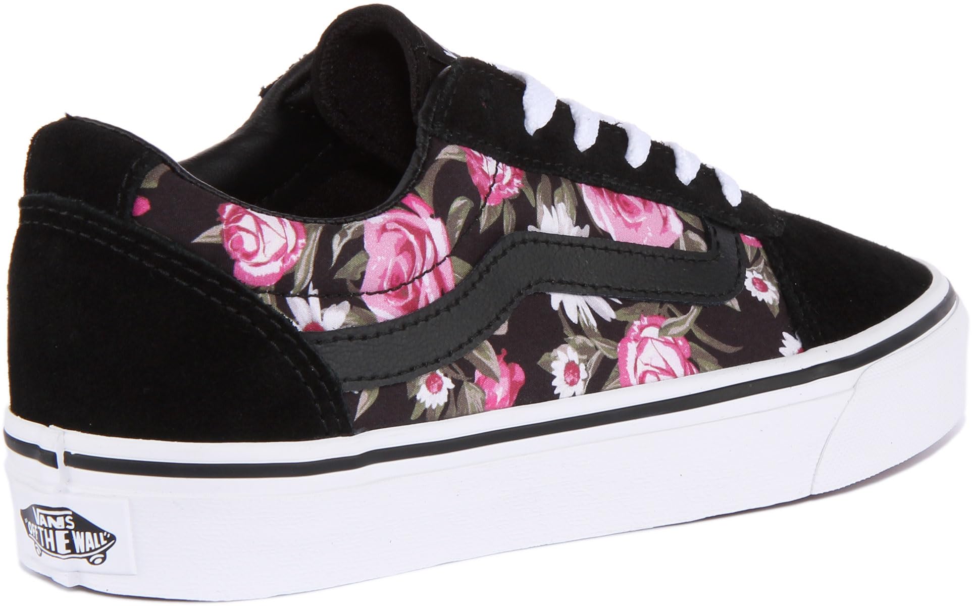 Vans Women's Low-Top Trainers, Multicolour Roses Black Xnw, 8