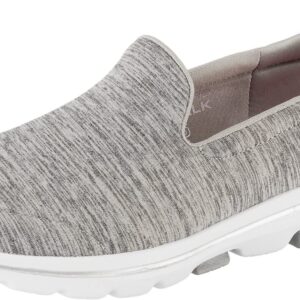 Skechers Women's Go Walk 5 Honor Sneaker, Grey, 8