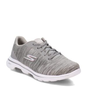 Skechers Women's Go Walk 5 True Sneaker, Grey, 8 M US