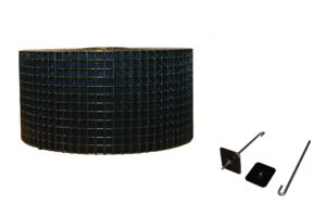 squirrel guard 8" kit. 100 ft. pvc coated galvanized steel roll with 100 aluminum fasteners