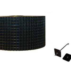 Squirrel Guard 8" Kit. 100 ft. PVC Coated Galvanized Steel Roll with 100 Aluminum Fasteners