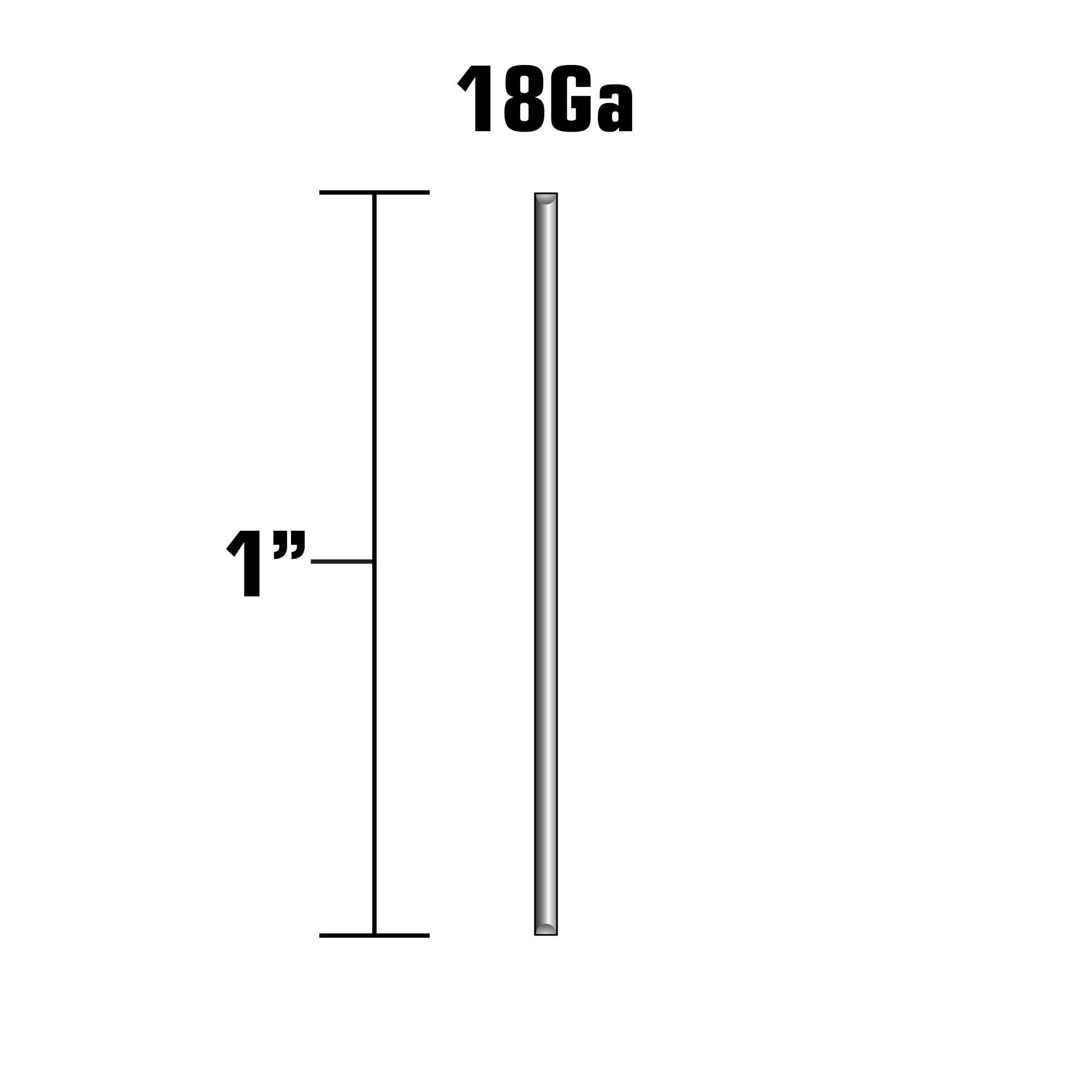 Metabo HPT Brad Nails | 1-Inch x 18 Gauge | Smooth | Electro Galvanized | 1,000 Count | 24102THPT