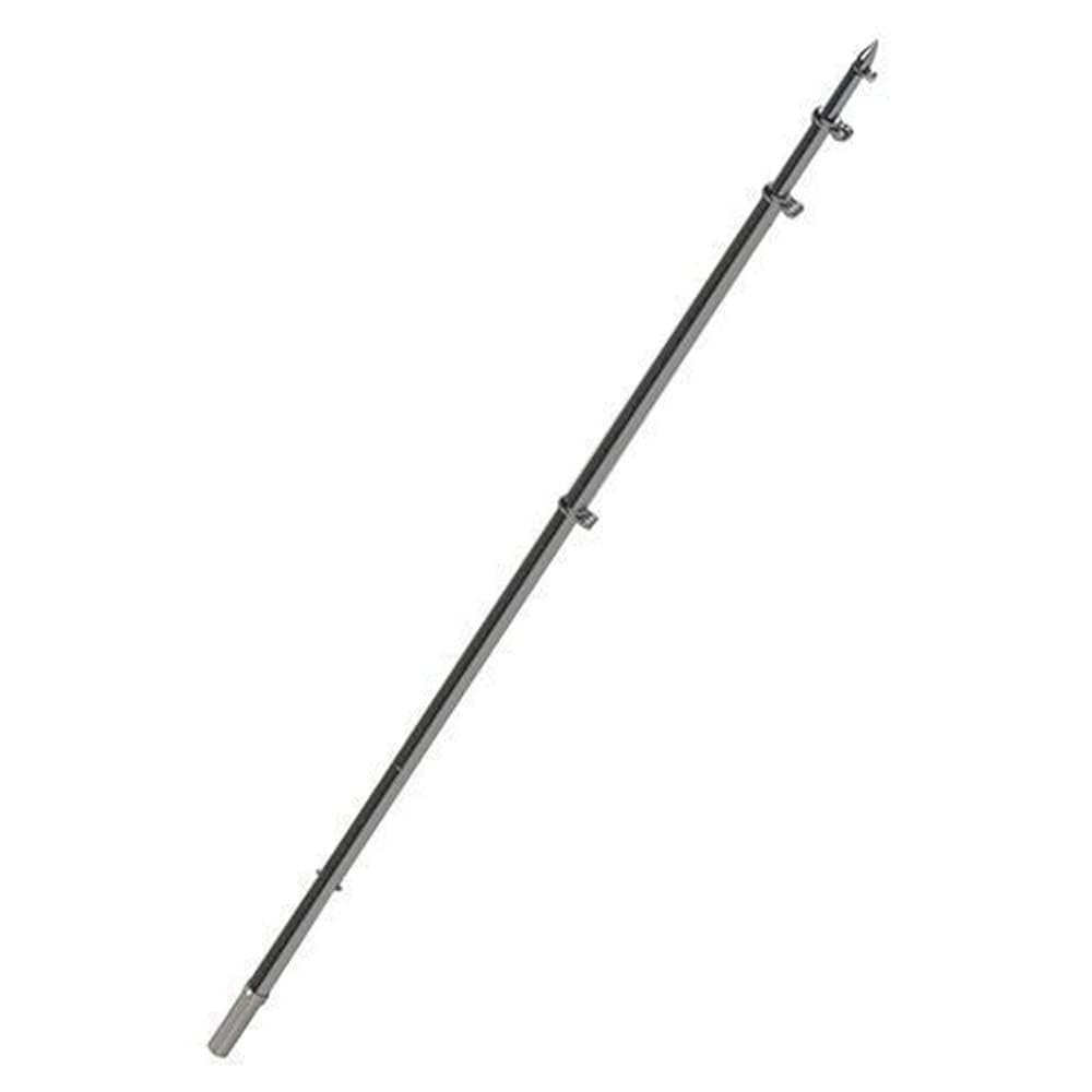 TACO METALS Taco Marine OT-0318HD-VEL Deluxe Aluminum Tele-Outrigger Poles - 18', Silver