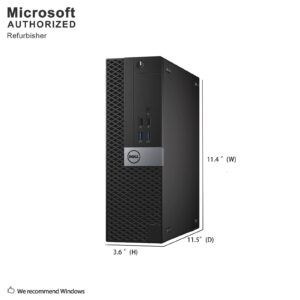 Dell Optiplex 3040 Mid Size Tower Computer PC (Intel Quad Core i5-6500, 8GB Ram, 256GB SSD, WiFi, HDMI, DVD-RW) Win 10 Pro (Renewed)